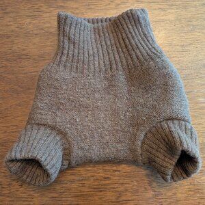 Disana brown wool cloth diaper cover